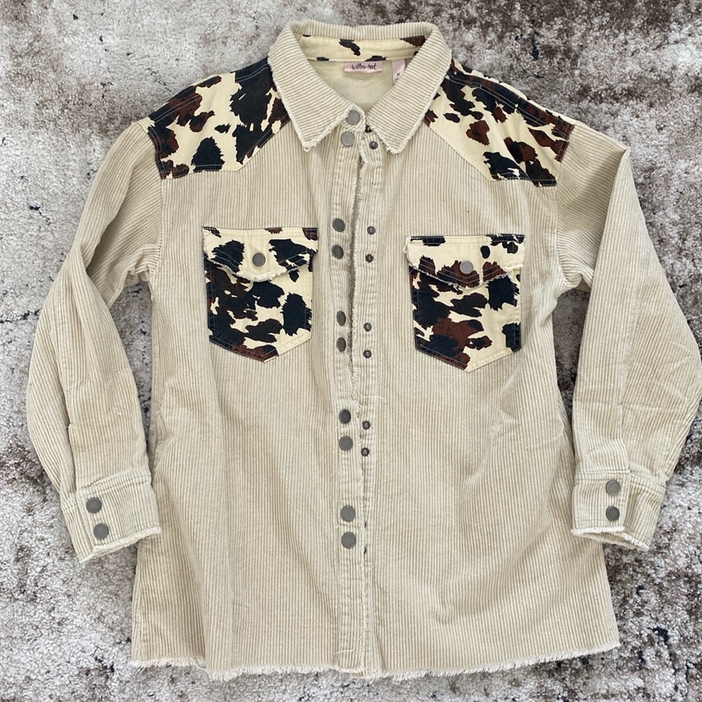 🐮Buckle ribbed jacket🐮
